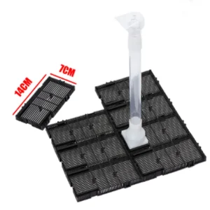Fish Tank Under Gravel Bottom Sand Filter Plates with Air Stone Extendable Water Pipe Aquarium Filter Accessories