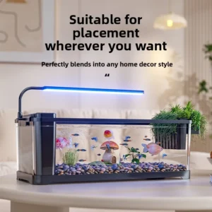 Fish tank Small Living Room Aquarium Landscaping Desktop Ecological Filtration Oxygen Integrated Machine New Model