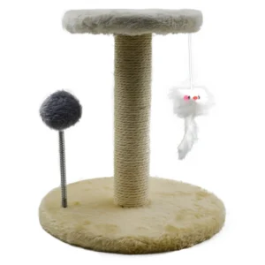 FishPrincess Durable Cat Climbing Frame Cat Trees Scratcher Column Space Bed Carton for Large Cats