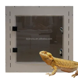 Flat Packaging PVC Reptile Container Snake Gecko Lizard Tarantula Bearded Dragon Reptile Shell Pet Carrier Breeding Box