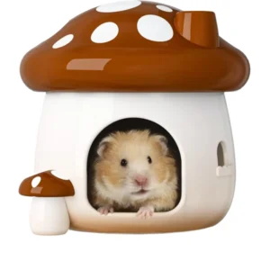 Floral Pattern Hamster Hide House Indoor Outdoor Hutch Supplies for Chinchilla Guinea Pig Pet Rabbit Other Small Animals
