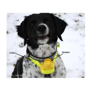 Fluorescent TPU Dog Training Collar Rechargeable Waterproof Bark Control Tracking Product with Beeper for Pet Owners