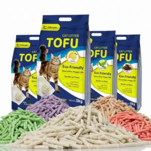 Flushable Eco-Friendly Highly Absorbent Strong Clumping Low Dust Easy Scoop Tofu Cat Litter
