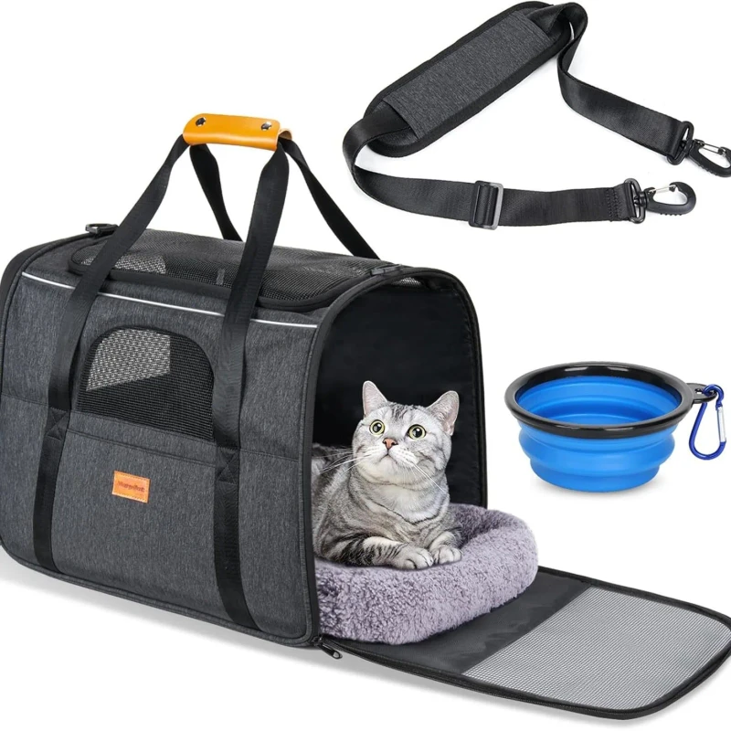 Fold Out Other Pet Carriers and Travel Products Waterproof Pet Carrier Bag Small Size Cat Dog Carrier Tote Bag