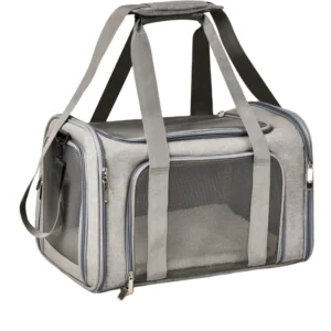 Fold-Out Pet Carrier Bag Waterproof Small Size Cat Dog Carrier Tote Bag