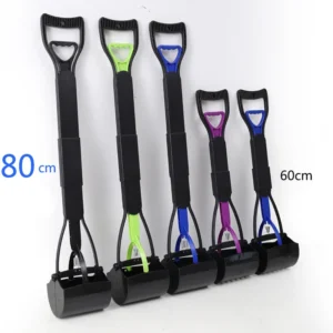 Foldable Folding Dog Pooper Scooper ABS Plastic Pet Waste Disposal Custom LOGO Printed Poop Picker Canine Faeces Catcher