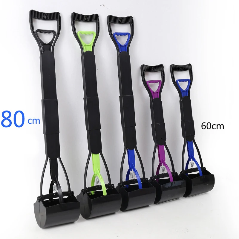 Foldable Folding Dog Pooper Scooper ABS Plastic Pet Waste Disposal Custom LOGO Printed Poop Picker Canine Faeces Catcher