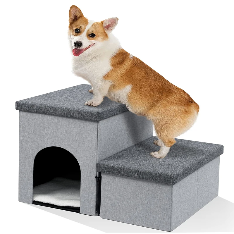 Foldable Hidden Storage Factory Custom Modern Luxury Small Animal Bed Indoor Cat Dog Furniture Pet Cages Houses