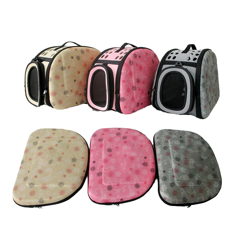 Foldable Pet Airline Carrier Multi Functional Portable Cat Travel Bag Breathable Handheld Cat Dog Carrier
