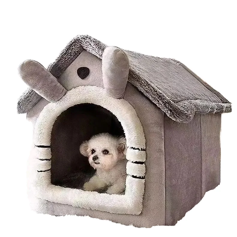 Foldable Pet House Removable Washable Cat House Puppy Cave Sofa Bed for Extra Small Dogs and Small Medium Cats