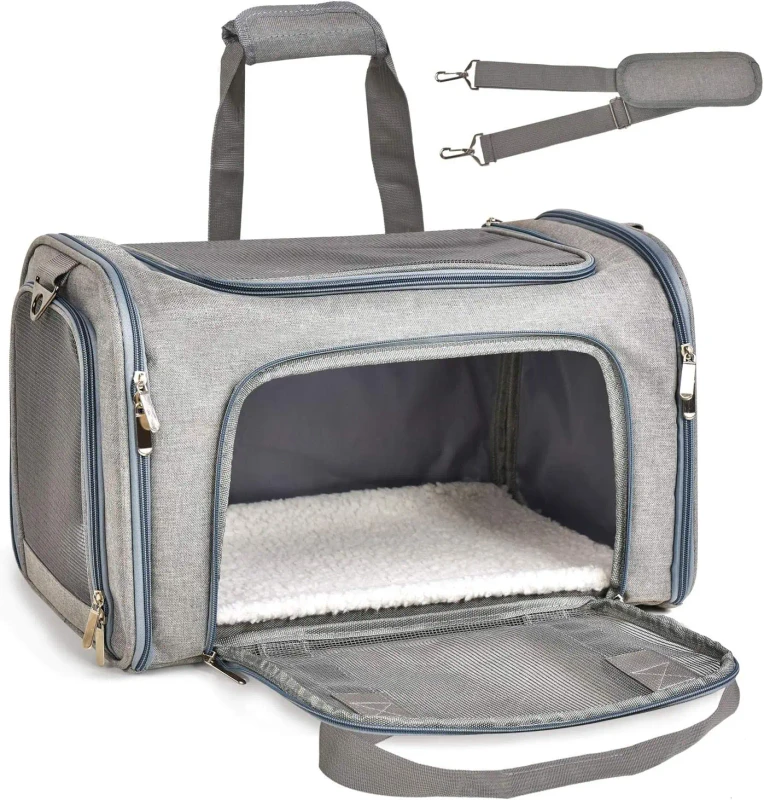 Foldable Pet Travel Carrier Pet Carrier Bag for Small Dogs and Cats