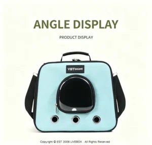 Foldable Roller Blind Oxford Pet Carry Bag for Daily Outdoor Travel of Rabbit Parrot Small Pets
