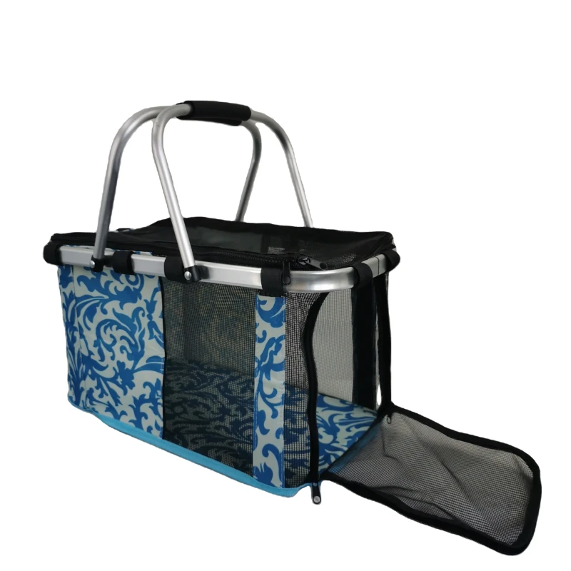 Folding Fabric Pet Carrier Travel Carrier for Dogs Cats Pet Bag Breathable Travel Portable Dog Cage Oxford Carrier Waterproof