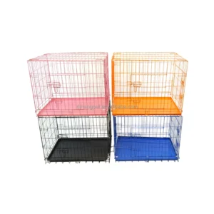 Folding Small Medium Big Wire Dog Cages and Rabbit Cages Indoor Outdoor Breathable Kennel Crate Breeding Cage
