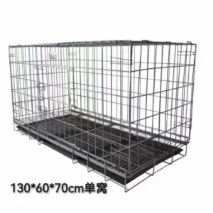 Folding Wire Pet Cages for Large Dog Cat House Metal Dog Crate