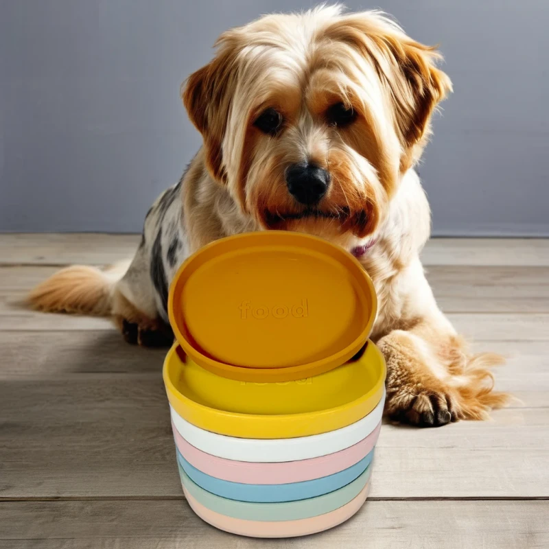 Food Grade Pet Bowl Dog Cat Bowl Convenient for Training Nourishment Made of Food Grade Silicone Pet Food Feeder