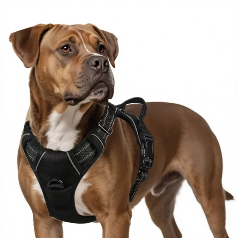 For Dog Leash Pet Harness Nylon Dog Collar Large Dog Chest Strap Pet Supplies Model AB-001 Made Zhejiang Factory Direct