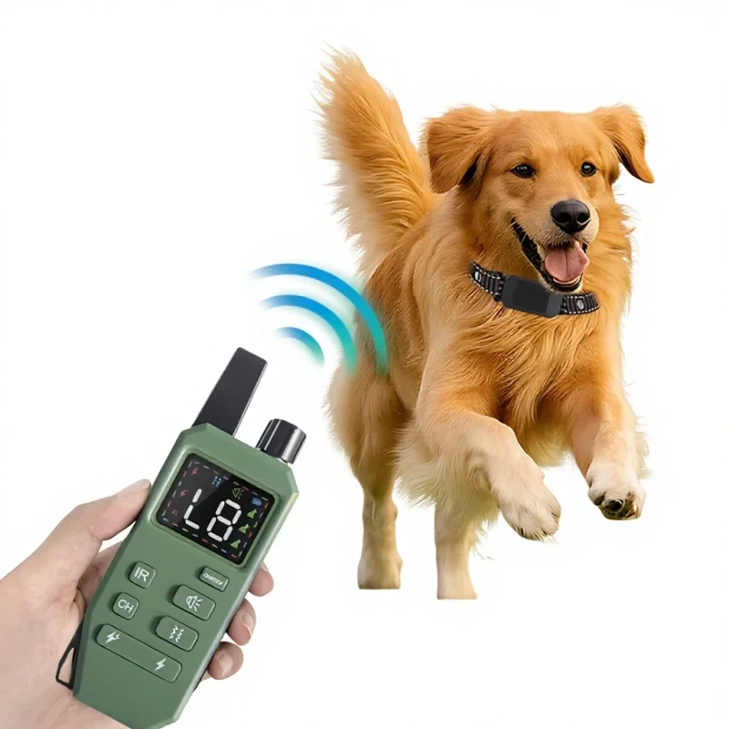 For Dog Trainer Electric Shock Collar Remote Control Ultrasonic Vibration Technology Adjustable Settings for Anti Bark