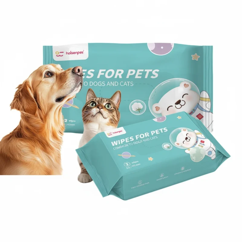 For Factory Price Convenient Cleaning Pleasant Fragrance Deodorization Cotton Customizable Pet Wet Wipes
