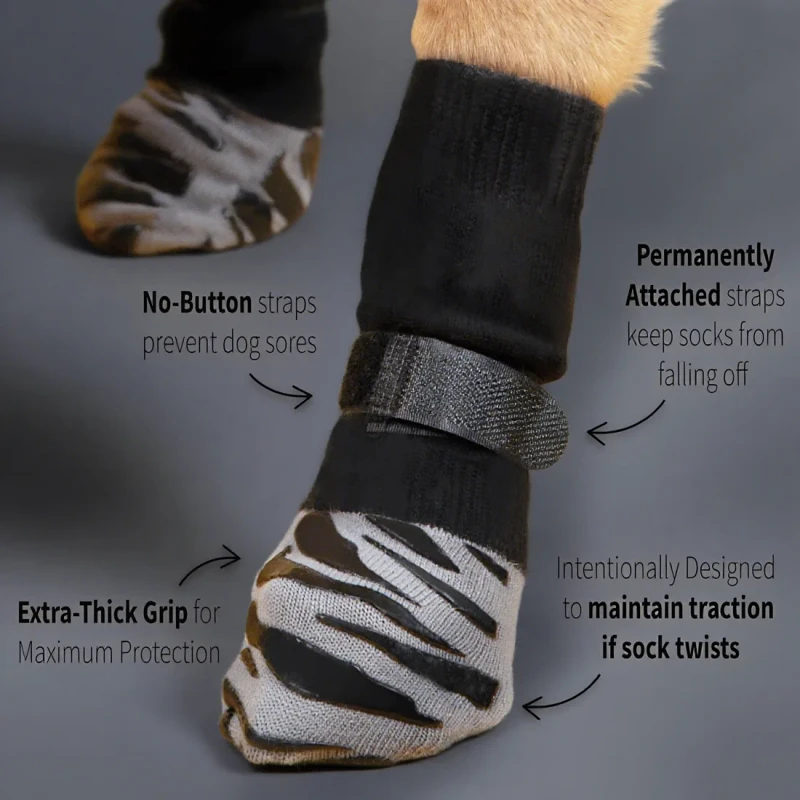 For Medium Large Dog Pet Socks Silent Non-slip Dirt-resistant Breathable Sock Covers Outdoor Dog Shoes All Seasons Leisure