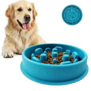 Four Color Slow Feeder Dog Bowl Pet Bowls & Feeders