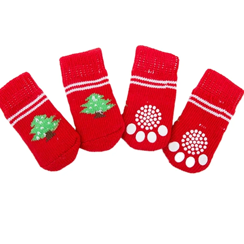 Four Season Socks Anti-Slip Pet Little Dog Cat Anti Scratch Anti Dirty Teddy Bear Small Dog Outdoor Foot and Leg Covers