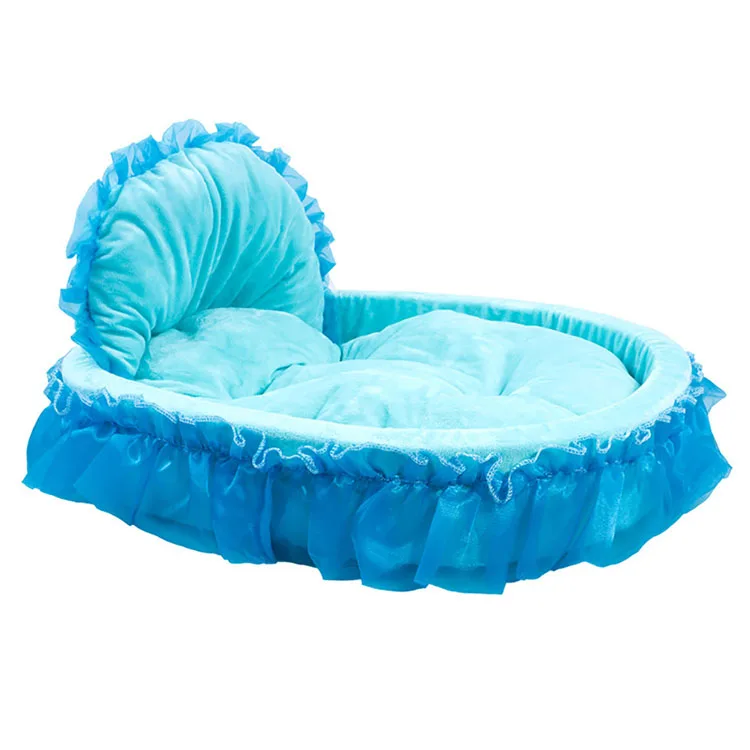 Four Seasons Luxury Cat Bed Soft Warm Lace Edge Pet Bed Princess Cat Dog Pet Beds