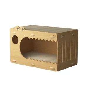 Four Seasons Universal Cat House Wear Resistant Corrugated Paper Cat Nest Wood Pet House for Cats and Dogs