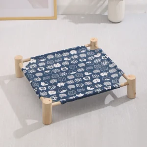 Four Seasons Universal Eco Friendly Luxury Small Kennel Removable Washable Summer Wood Foam Cat Dog Bed Solid Animal