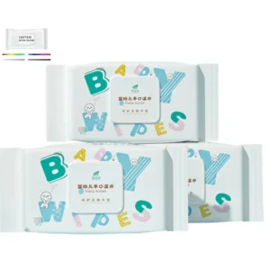Free Sample Customized Packing Wet Wipes Naturals Pure Water Soft Baby Wipes 80pcs