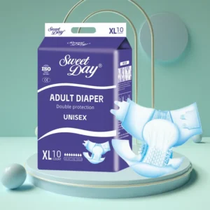 Free Sample OEM Cloth-like Backsheet Odor Control Leak Guard Adult Diapers Adult Nappies for Hospital