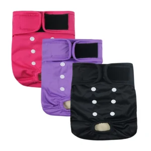 Free Sample Pet Dog Diaper Nappies Washable Reusable Cloth Female Dog Diaper Nappies Wieder Verwendbare Hundewindeln