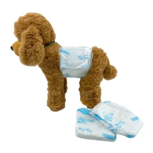Free Sample Soft Disposable Puppy Pet Diaper High Absorbent Dog Diaper with Printed Feature for Animal Use