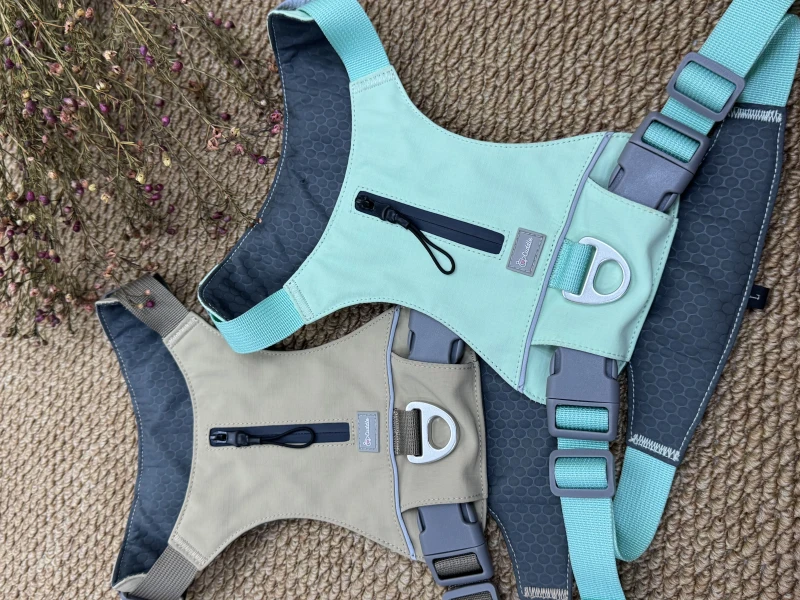 Front Range Reflective Dog Harnesses Lightweight Adjustable Vests With Dual Leash Clips Walking Training Pet Supplies