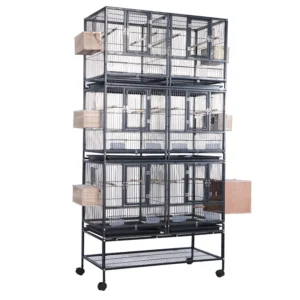Fronts Open Breeder Breeding Cages Birds Canary Parrot Large Laying Pet Bird Cage with Drop Door Steel Box Simple