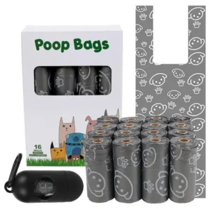 Fully Disposable Waste Poo Bag Customized Pet Dog Poop Bag Back Pocket