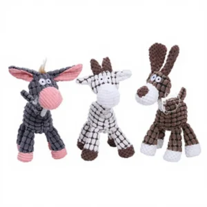 Funny Donkey Dog Sheep Animal Squeaky Toy for Pets Durable Bite Resistant Chew Toy Interactive Puzzle Plush for Puppy