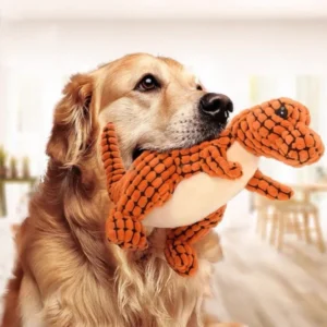 Funny Pattern Plush Squeaky Pet Toy Washable Bite Proof Stuffed Toy Puppy Kitty Pet Chew Toys