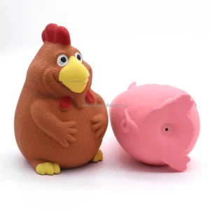 Funny Screaming Latex Chicken Pets Dog Toy Attract Puppy Toy Rubber Squeak Squeeze Toys