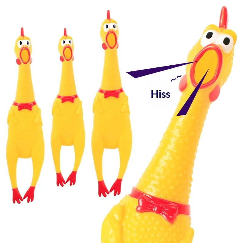 Funny Squeaky Chicken Dog Toy Custom Color Pet Chew Toys Pet Interactive Toy