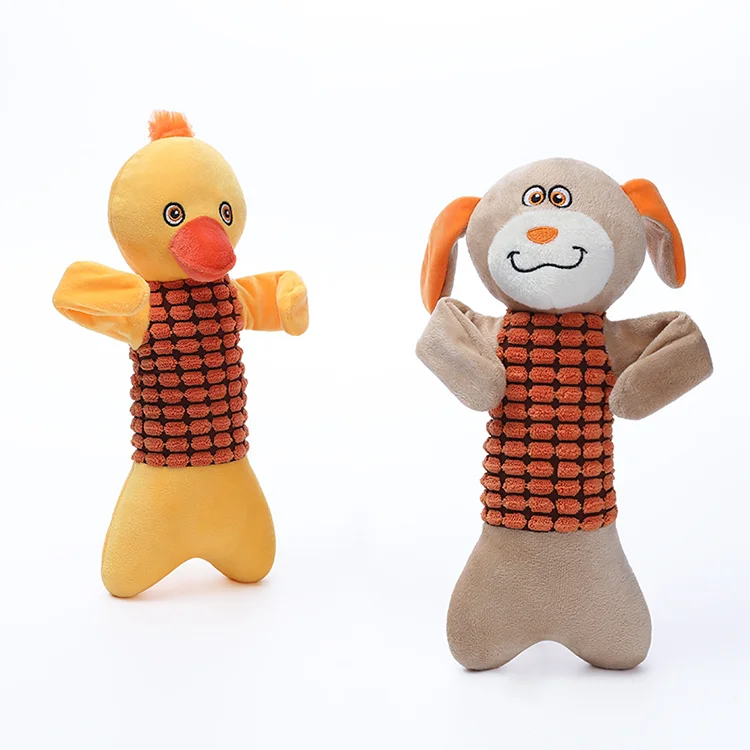 Funny Stuffed Squeaky Eco friendly Plush Dog Chew Toy for Dogs Indoor Outdoor Use