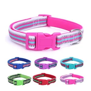 G-6272 Large Dog Neck Collar, Durable Reflective Eco-Friendly Polyester, Solid Pattern