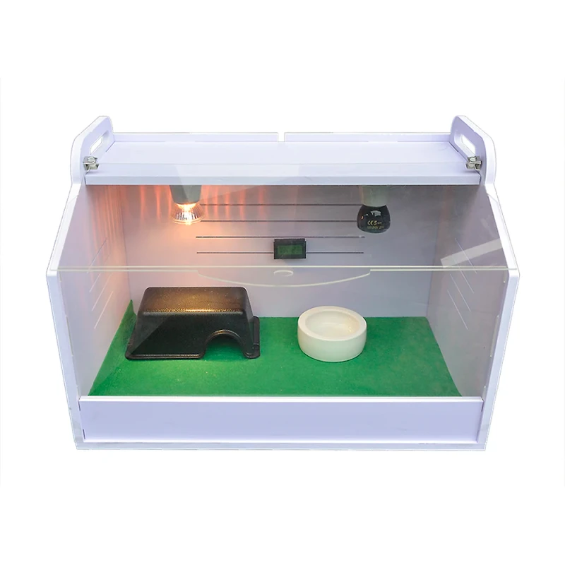 Gecko Tortoise Lizard Bearded Dragon PVC Chicken Reptile Cage Box Habitat Terrarium Large Reptile Enclosure PVC