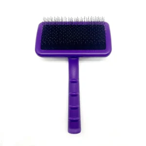 Gemini Soft Pins Slicker Grooming Brush Hard Stainless Steel Pins for Dog Cat Coat Grooming Fluffing Hair Brush Comb