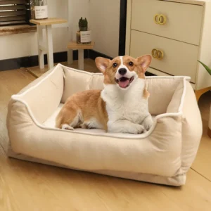 Giant Memory Foam Dog Bed Luxury Classic Winter Rectangle Human Size Washable Orthopedic Pet Bed for Large Dogs
