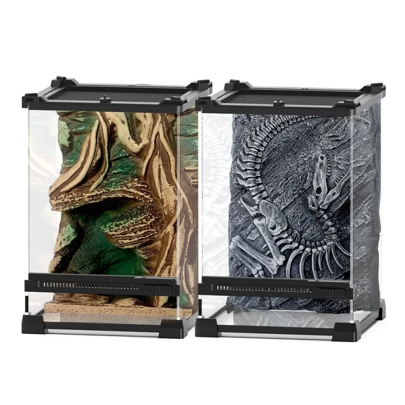 Glass Crested Gecko Tank Snake Rack Reptile Cage Enclosure Terrarium Starter Kit