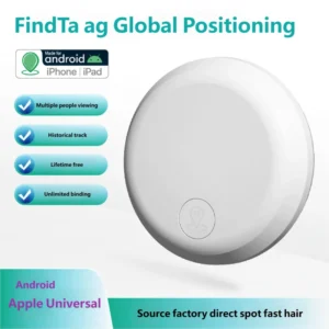 Global Positioning Smart Anti-Lost Tracker FindMy Compatible Android/iOS Scratch-Resistant Secure 8-12 Months Battery Life Pets