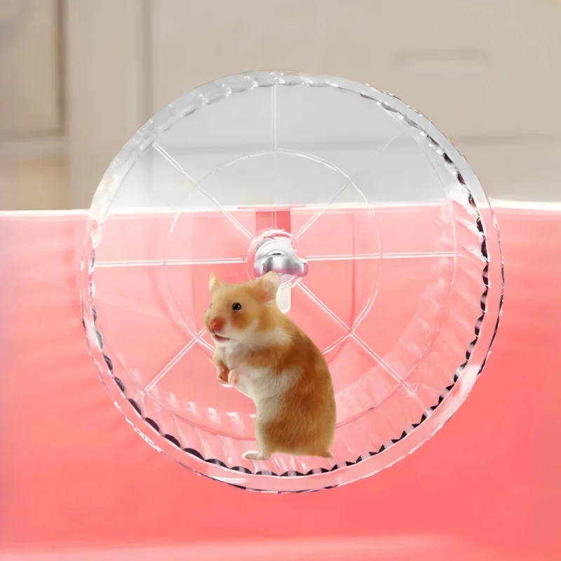 Golden Plastic Hamster Cage Large Space with Luxury Pet Supplies One Piece All Seasons for Small Animals
