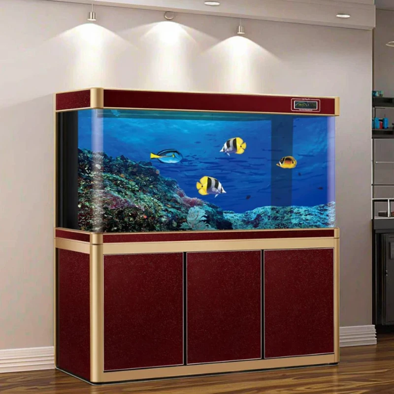 Goldfish Tank Aquariums Customizable Household Water Free Ecological Glass