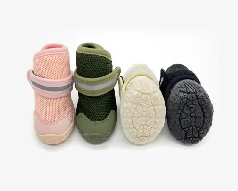 Good Quality Yellow Dog Shoes PU Dog Accessories Pet Shoes Socks